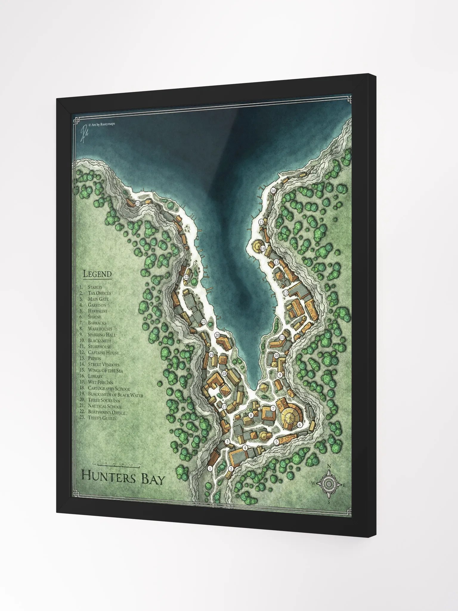 Hunters Bay Framed Poster 16'' x 20'' product image (2)