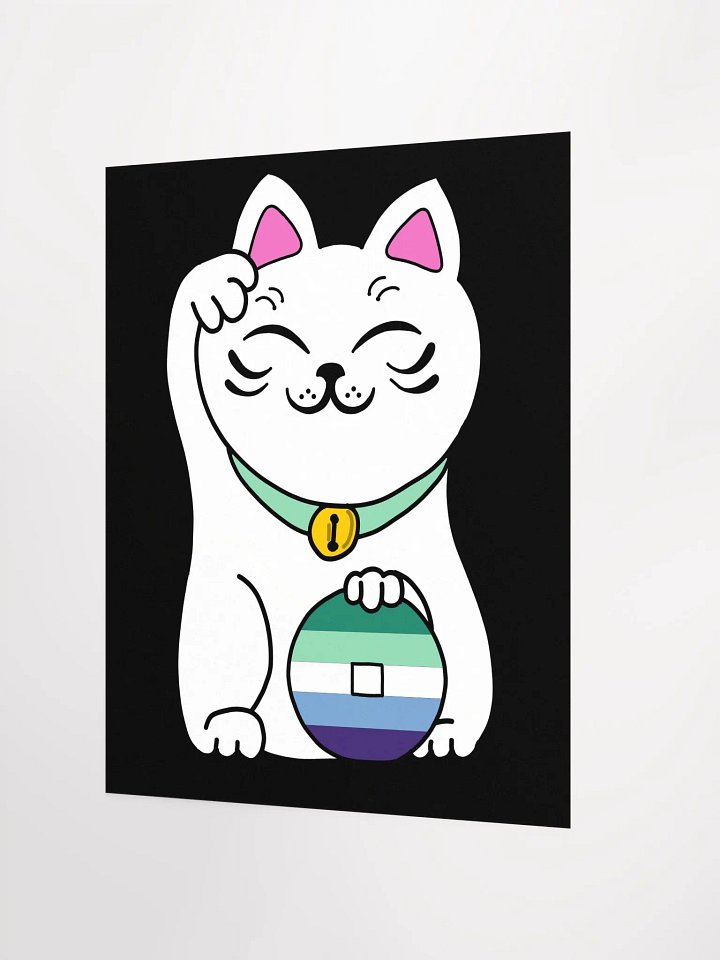 Maneki neko gay man pride poster product image (2)