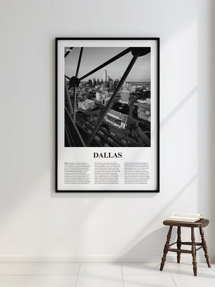 Dallas 01 Newspaper Poster | Framed product image (2)