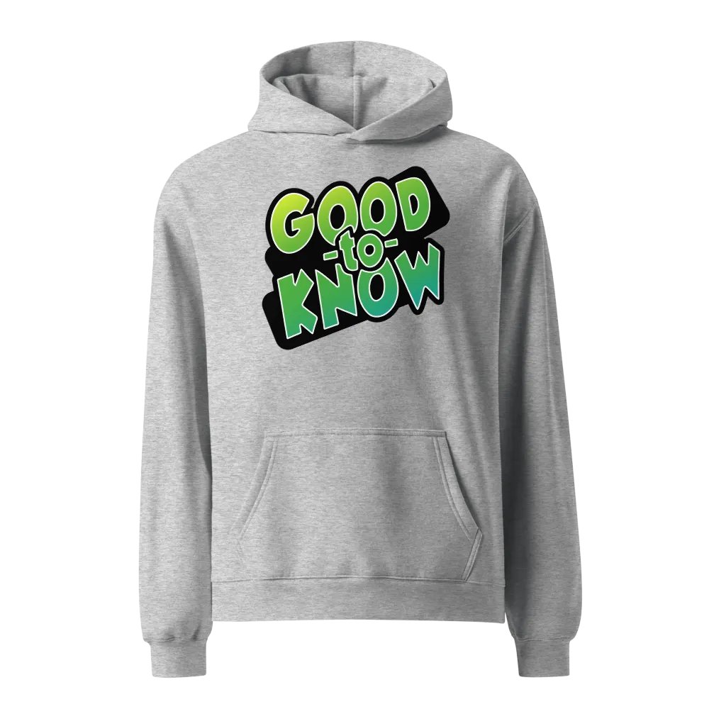 Good to Know Hoodie product image (1)