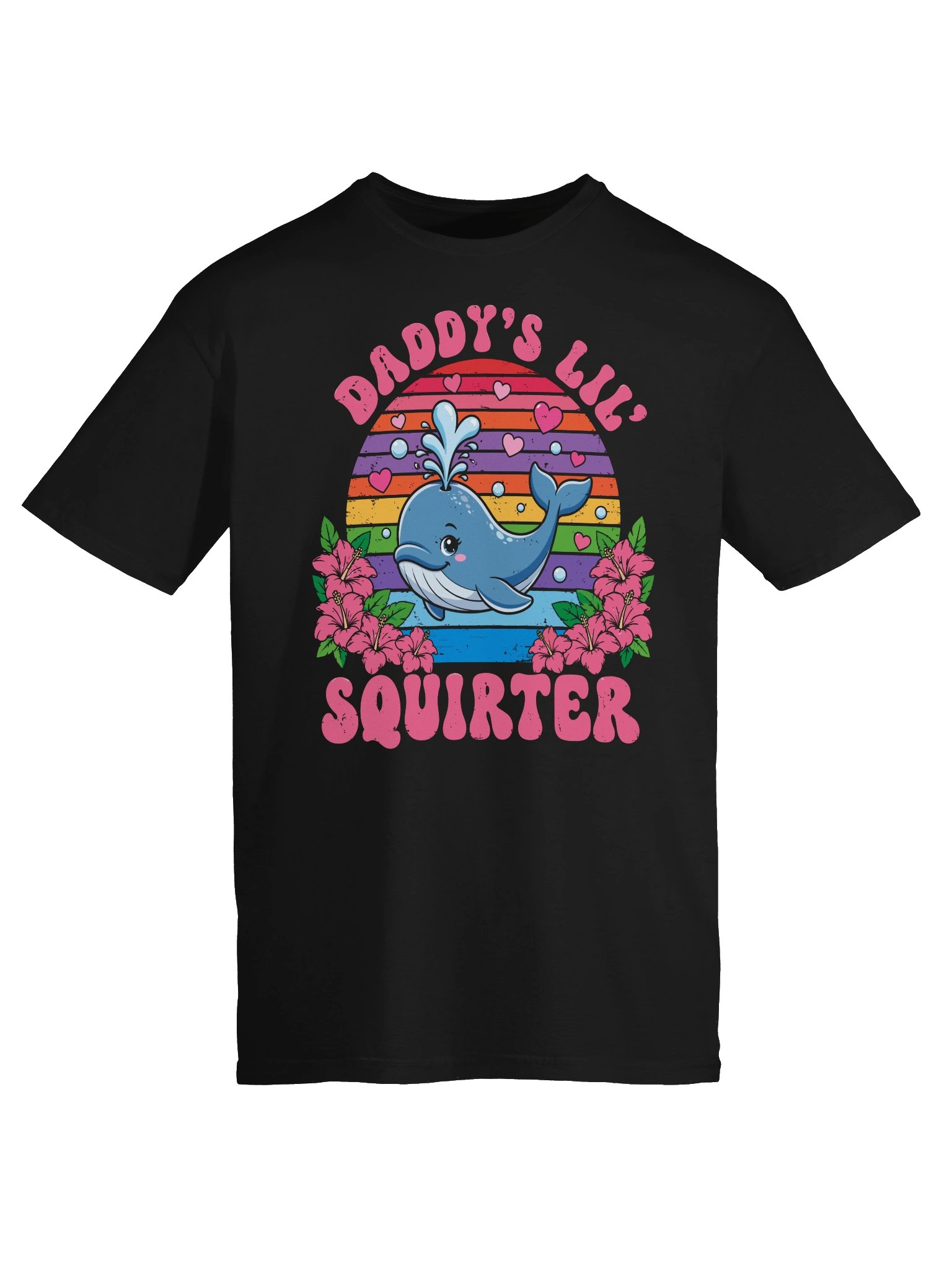 Daddy’s Lil Squirter Funny Whale T-Shirt product image (38)
