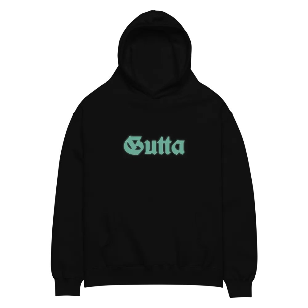 Gutta Mint Green Graphic Oversized Hoodie product image (2)