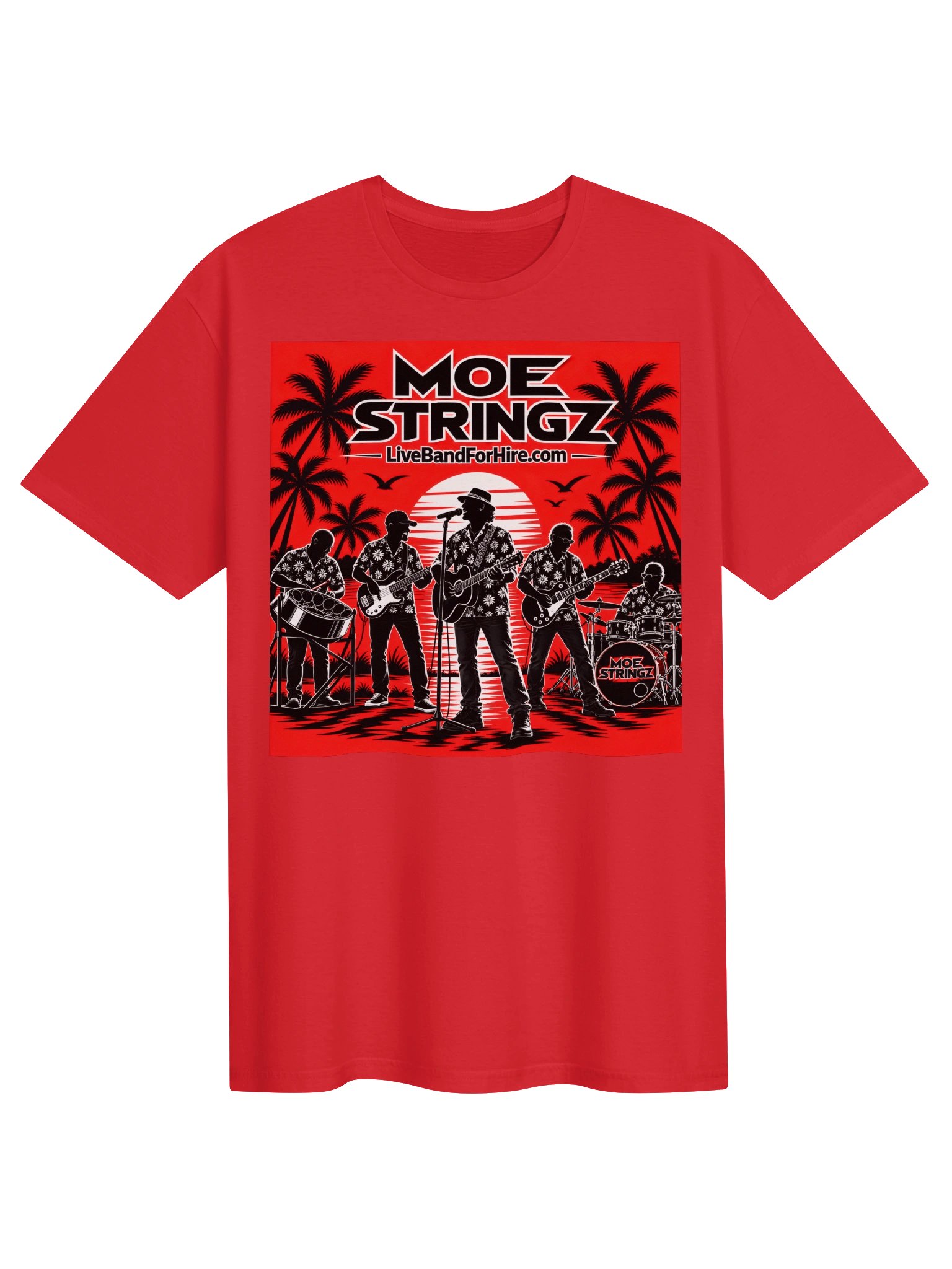 Moe Stringz T-Shirt Red product image (1)
