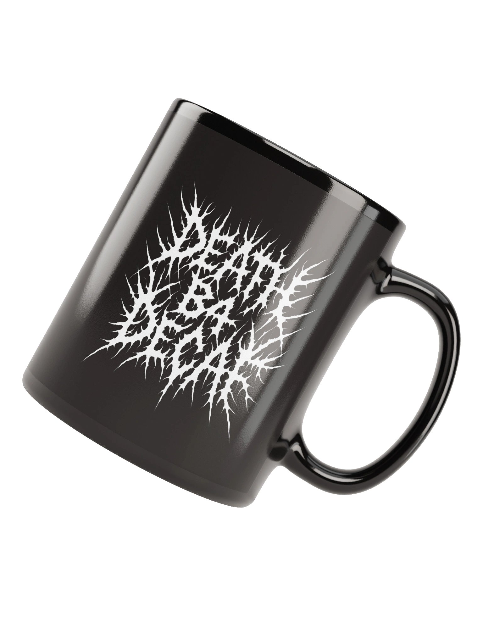 White on Black Metal Mug product image (6)