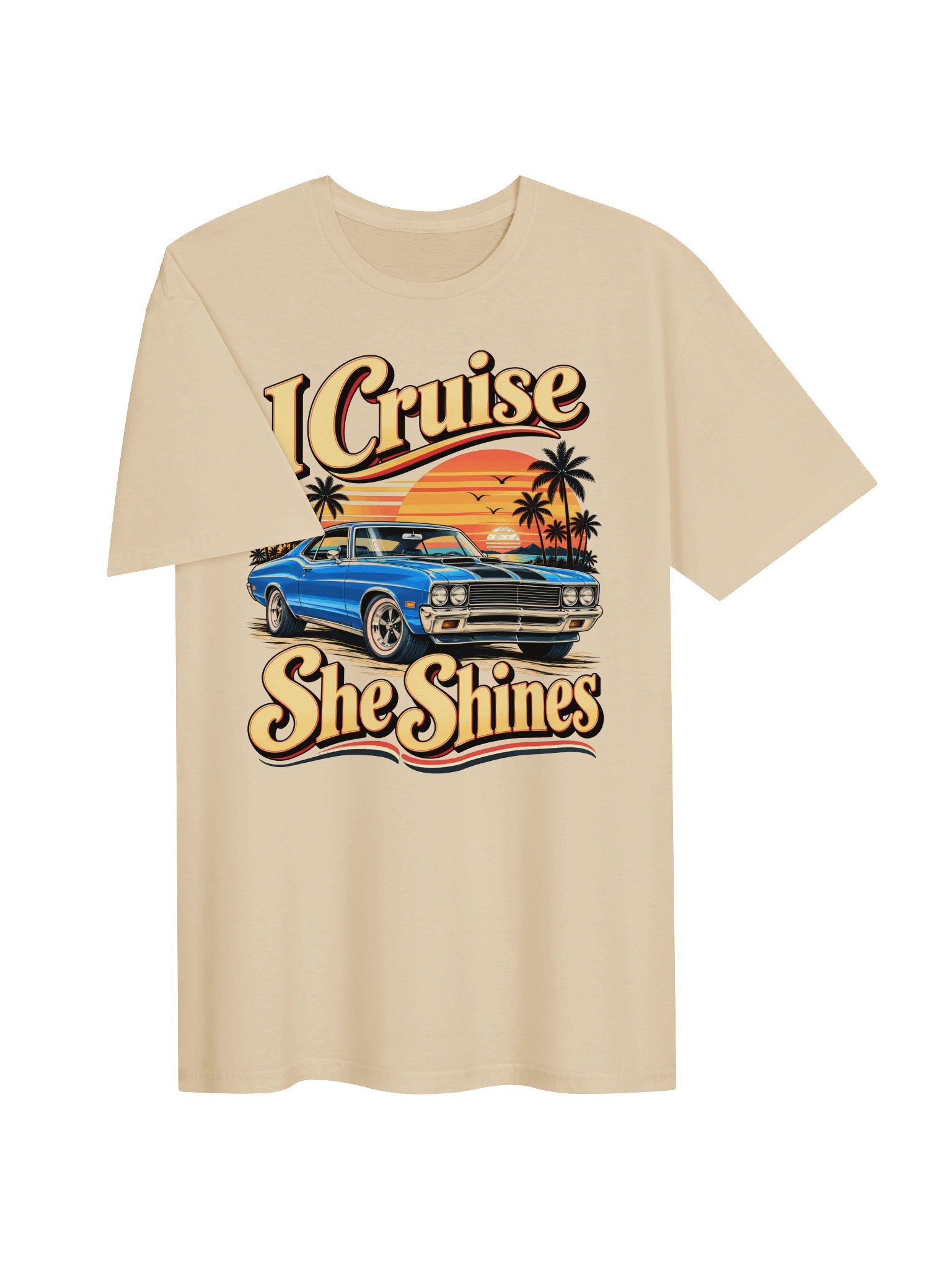 I Cruise She Shines Retro Car Tee product image (14)