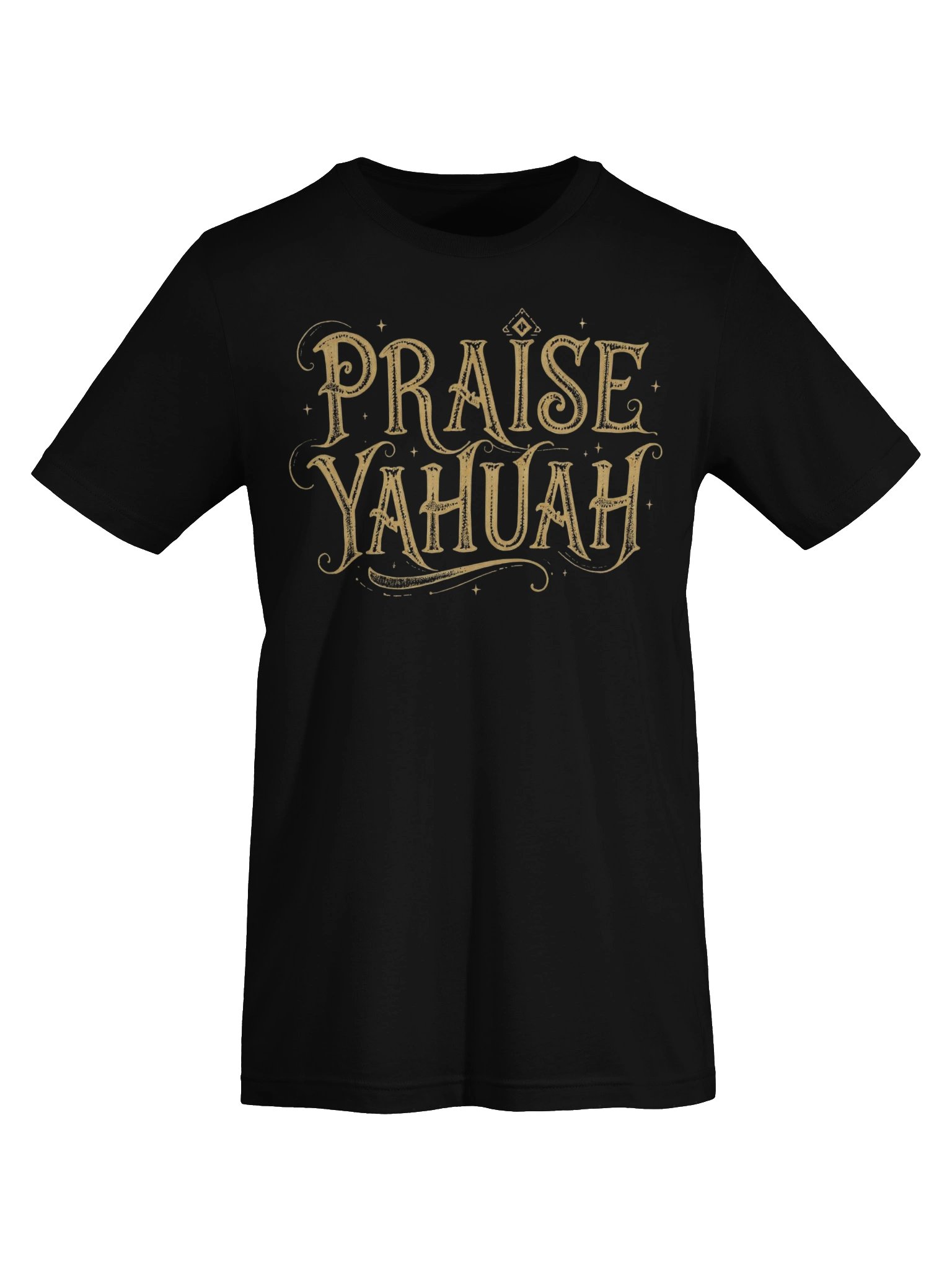 PRAISE YAHUAH Graphic Art T-Shirt | Sacred Name Hebrew Faith Apparel | Premium Unisex Tee product image (7)