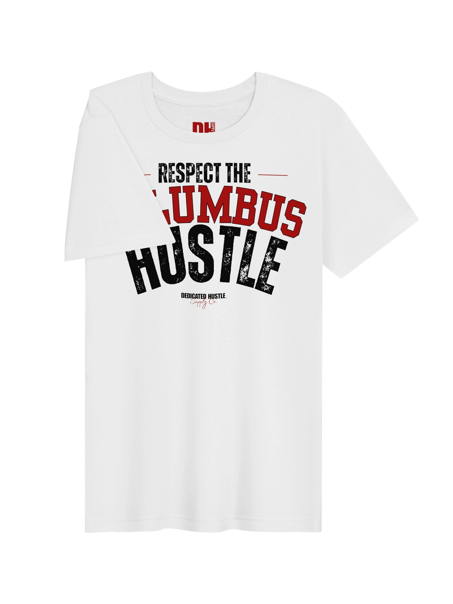 Respect The Columbus Hustle - Varsity Edition Tee | White product image (3)