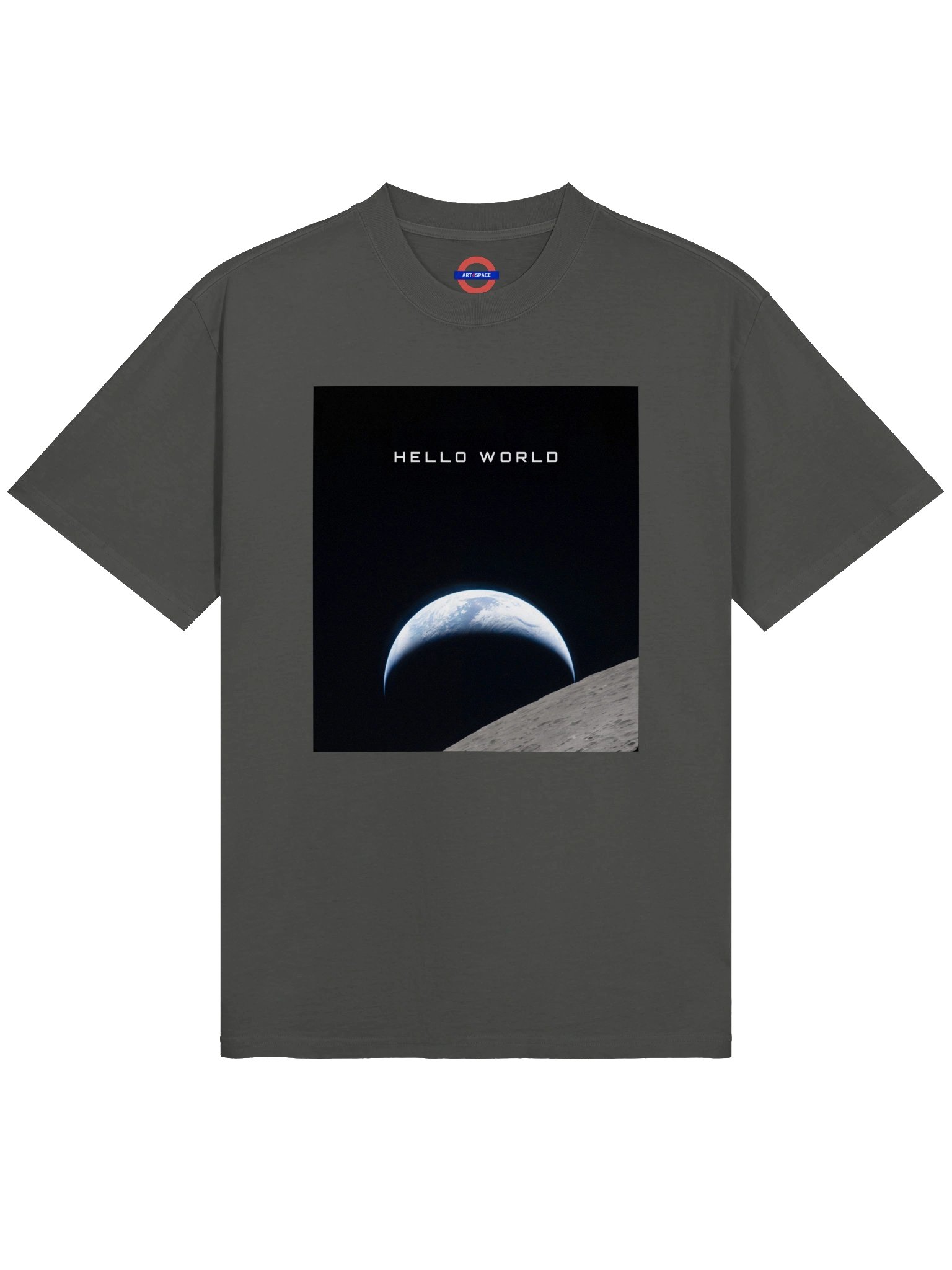 Hello World Earth Rising Above The Moon T-Shirt product image (1)