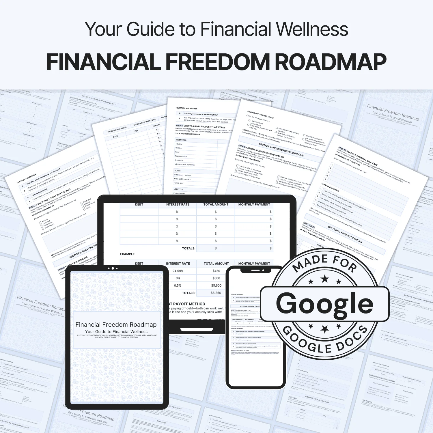 Financial Freedom Roadmap - Google Docs product image (10)
