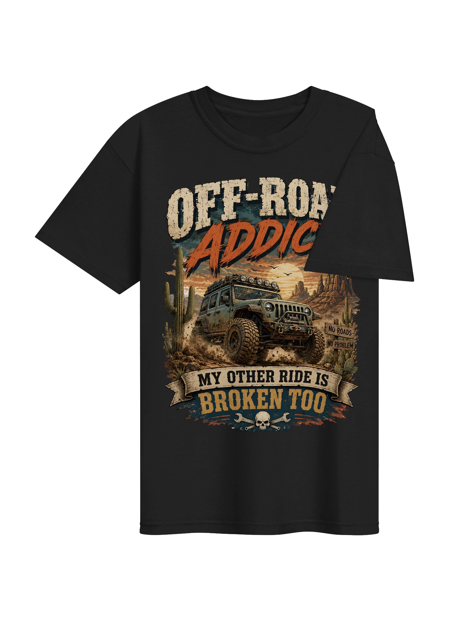 Off-Road Addict Desert Jeep Tee product image (42)
