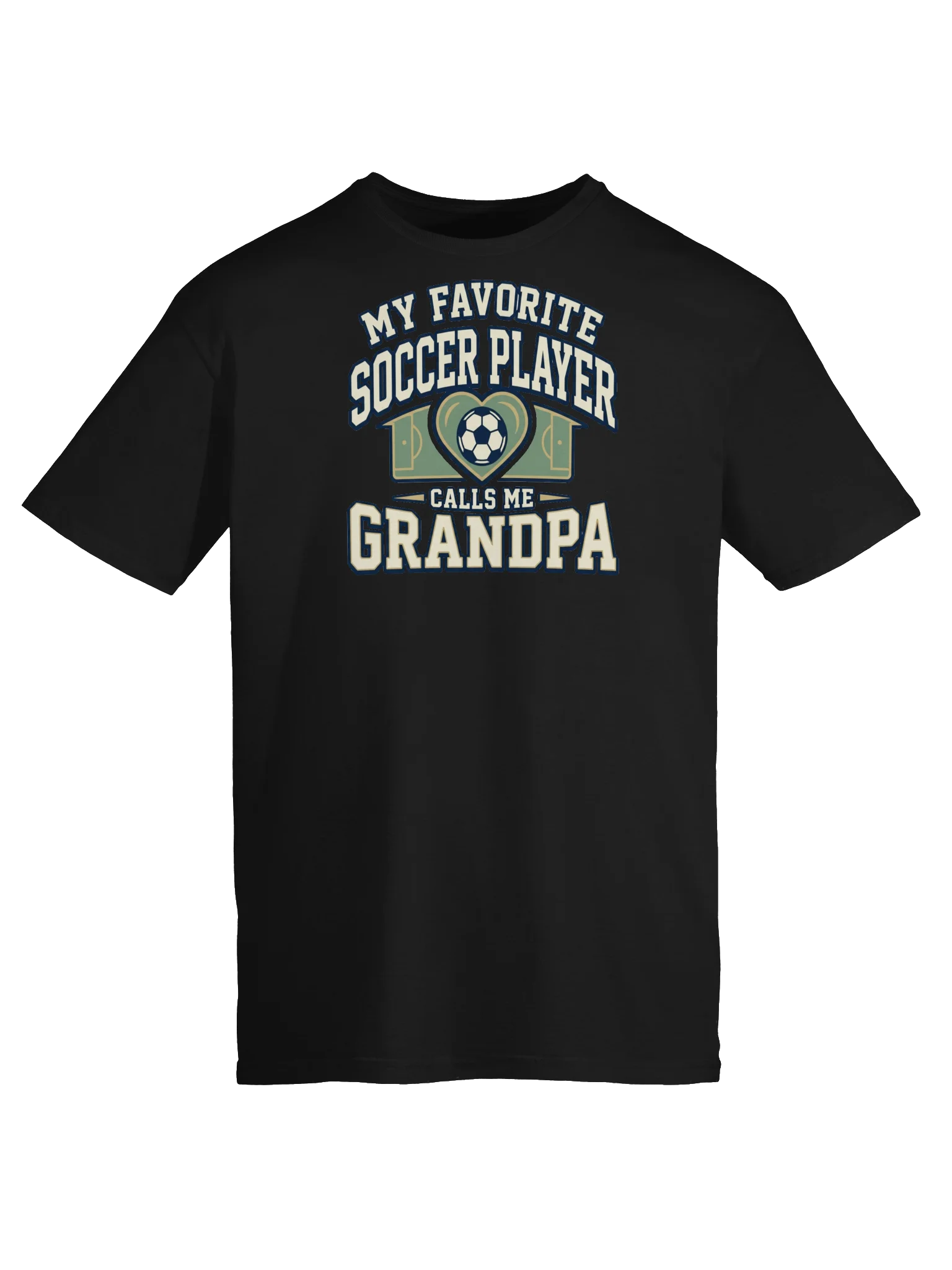 My Favorite Soccer Player Calls Me Grandpa Soccer Tee product image (45)
