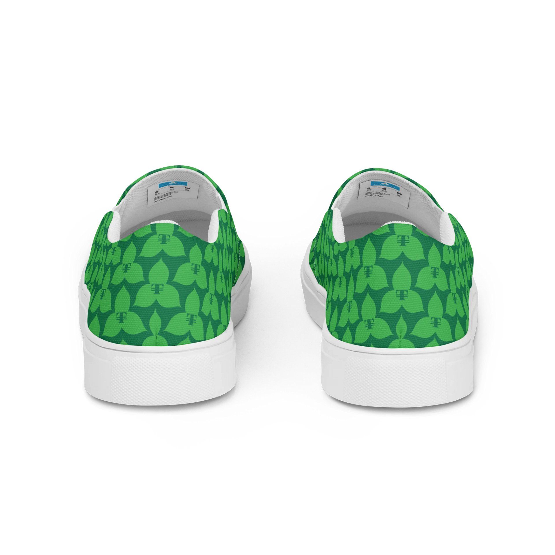 Trilliumnaire™ Icon Green Men's Canvas Slip-On Shoes product image (4)