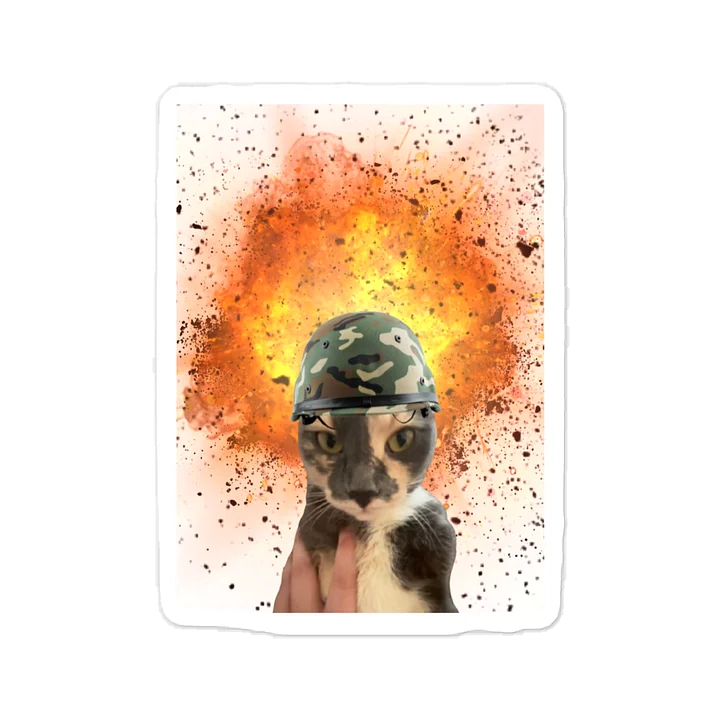 Kitty Explosion Sticker (Set of 1) product image (1)