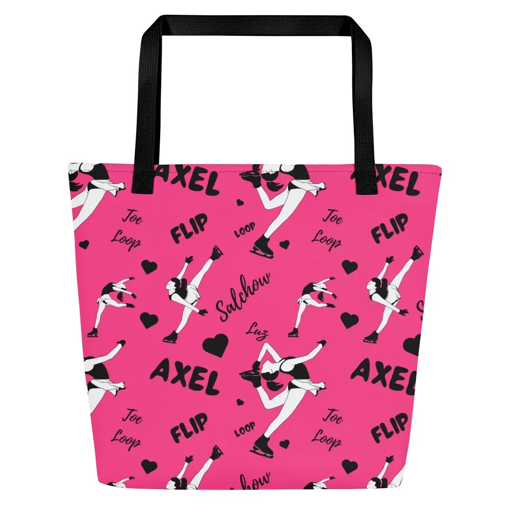 Ice skating Print Tote bag - Pink product image (3)