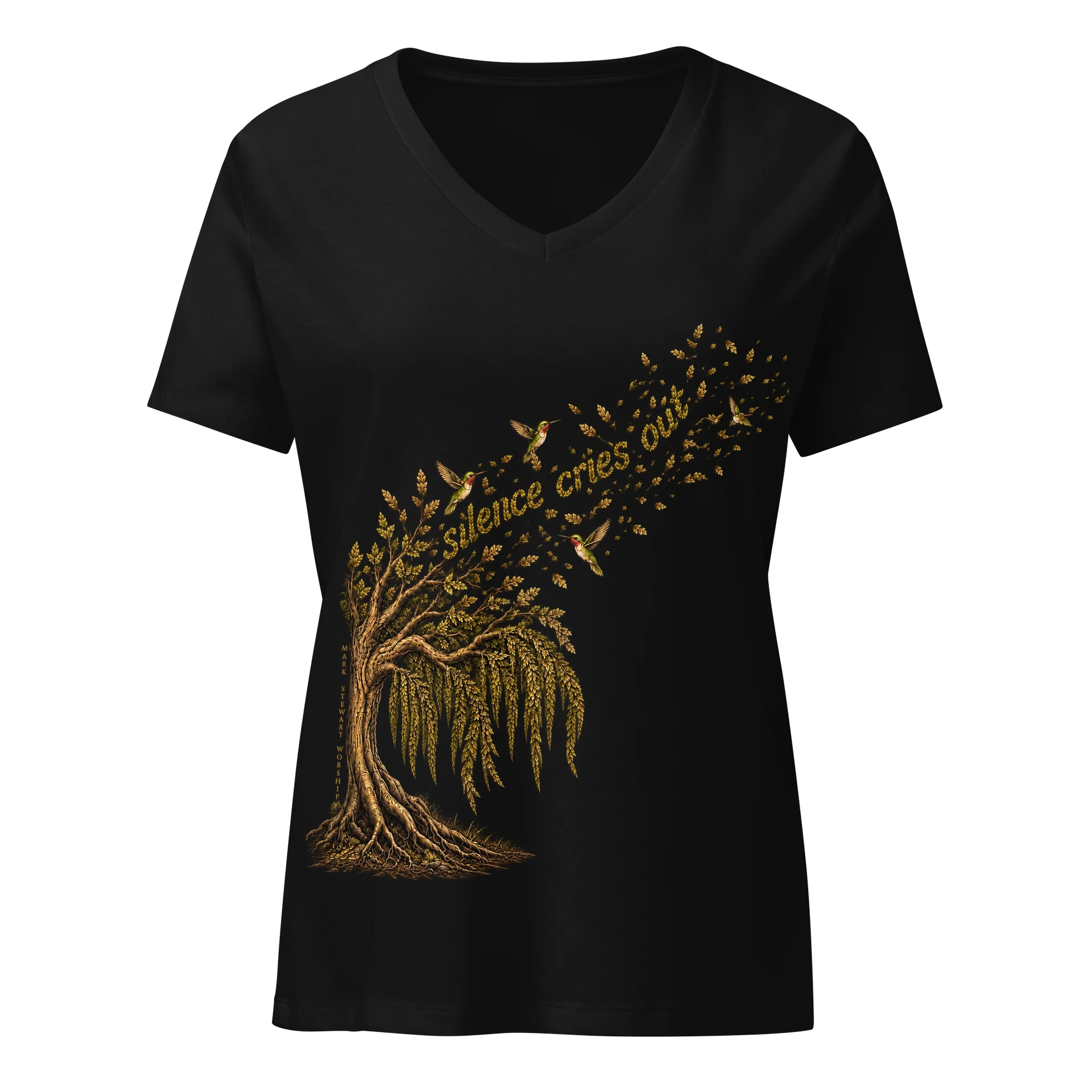 Woman’s V-neck shirt product image (1)