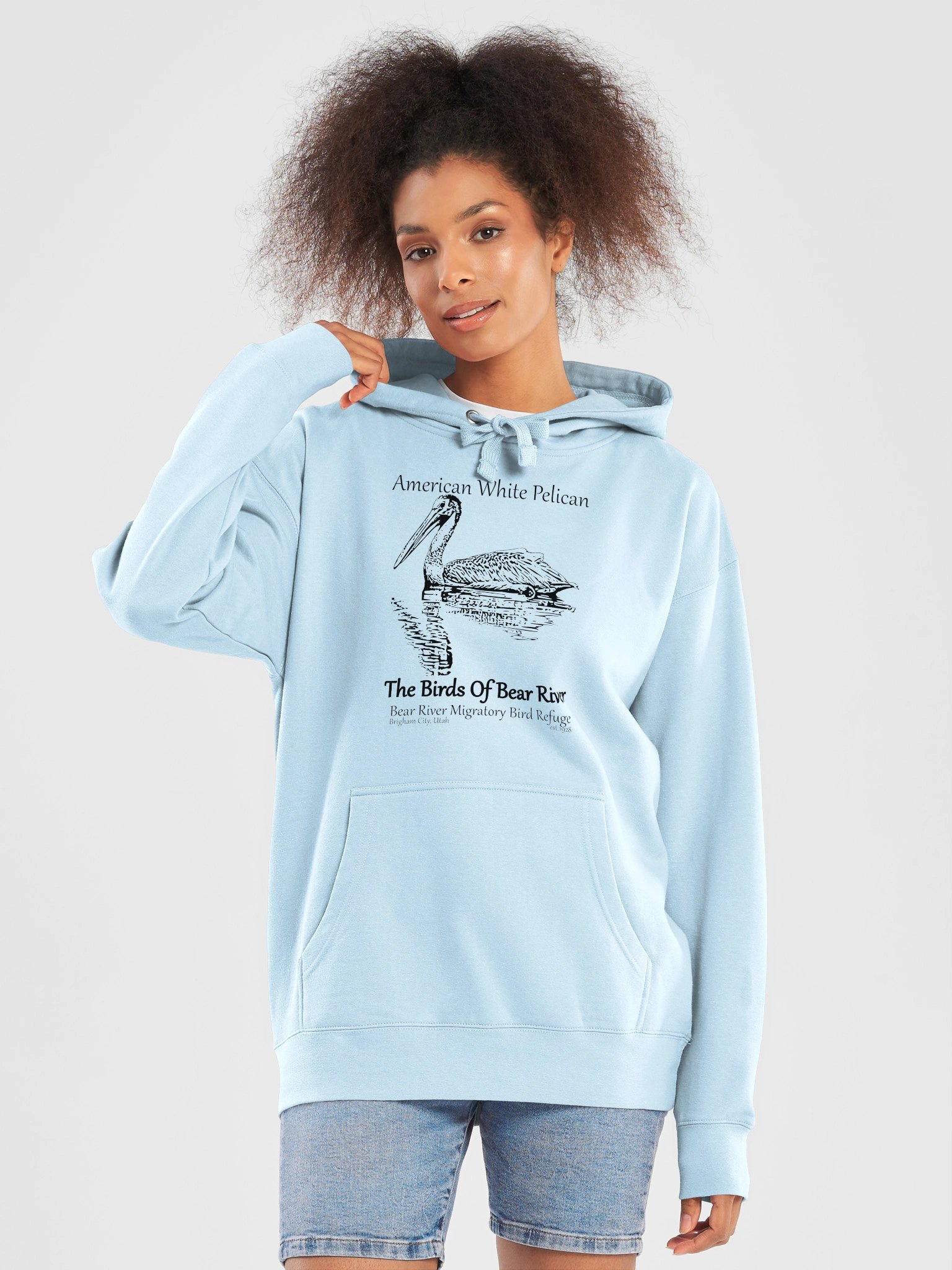Birds of Bear River American White Pelican Unisex Premium Hoodie product image (77)