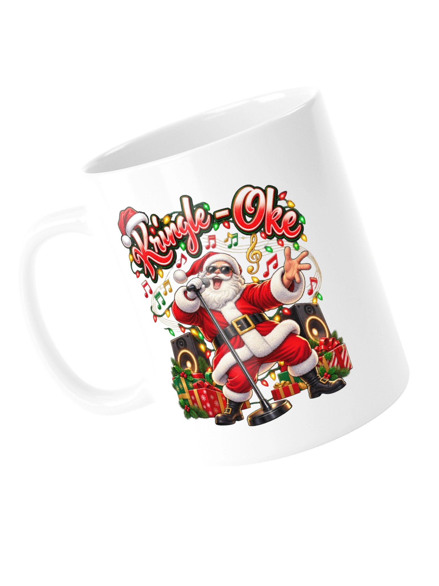 KRINGLE-OKE — Santa’s Taking the Mic! Mug product image (13)