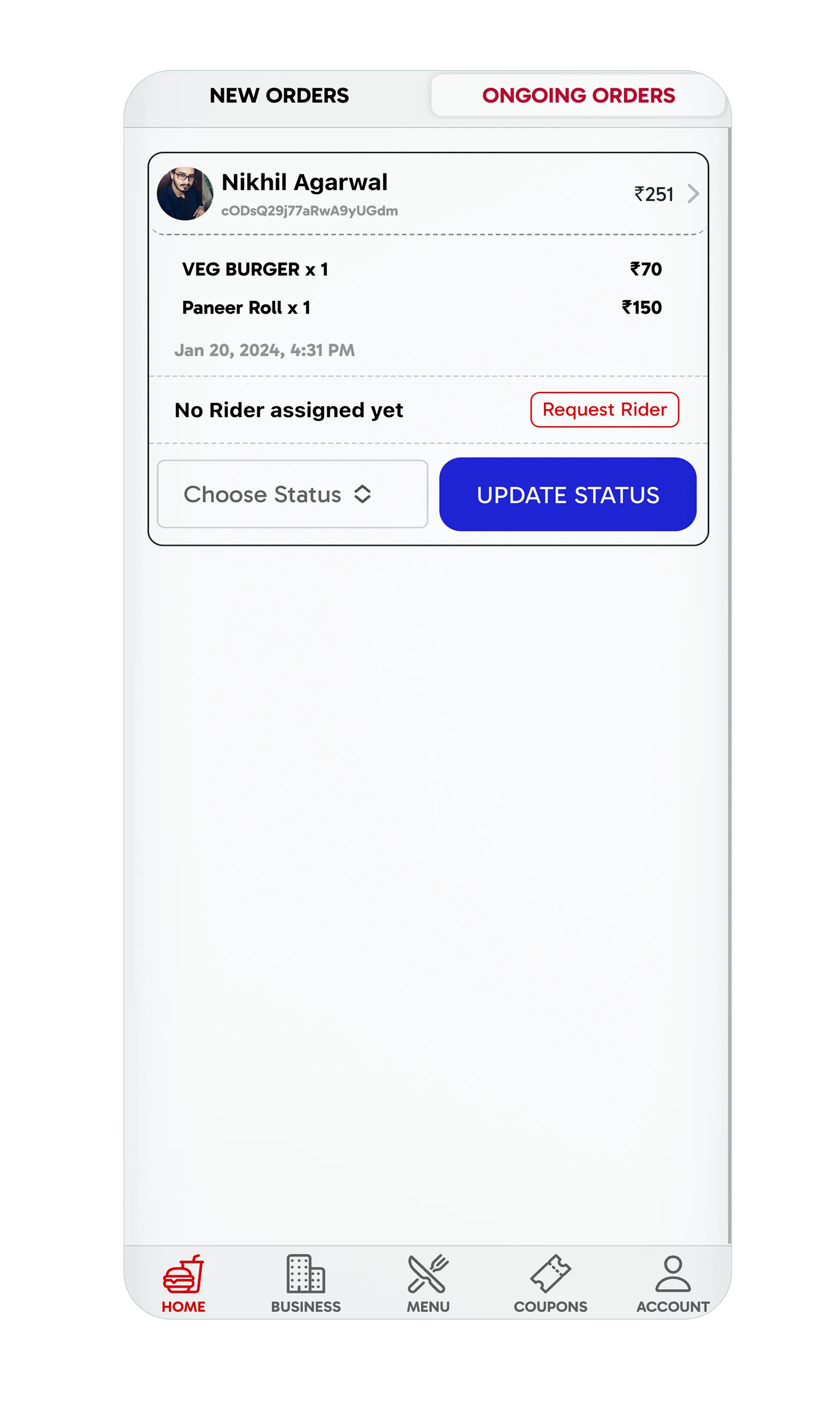 Ionic 8+ Restaurant Food Delivery App UI Template product image (8)