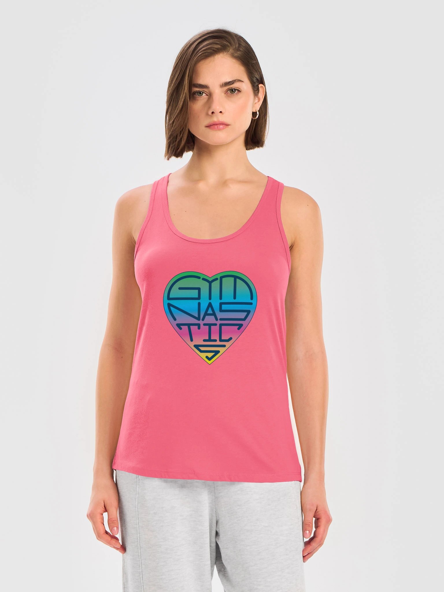 Heart-Shaped (Multi-Color) Gymnastics Tank Top product image (21)