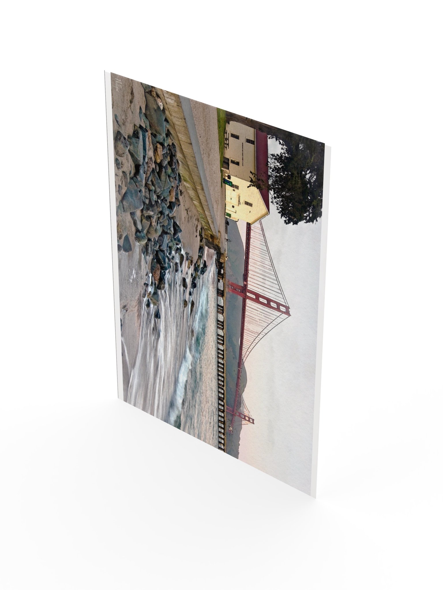 Golden Gate Watercolor Coastal Poster product image (13)
