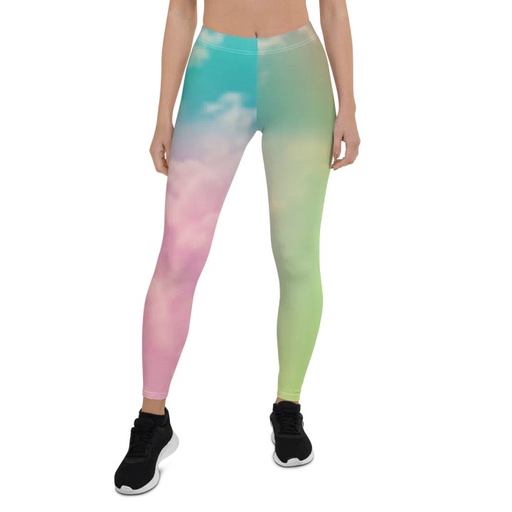 Blur cloud rainbow Design Legging - V11 product image (1)