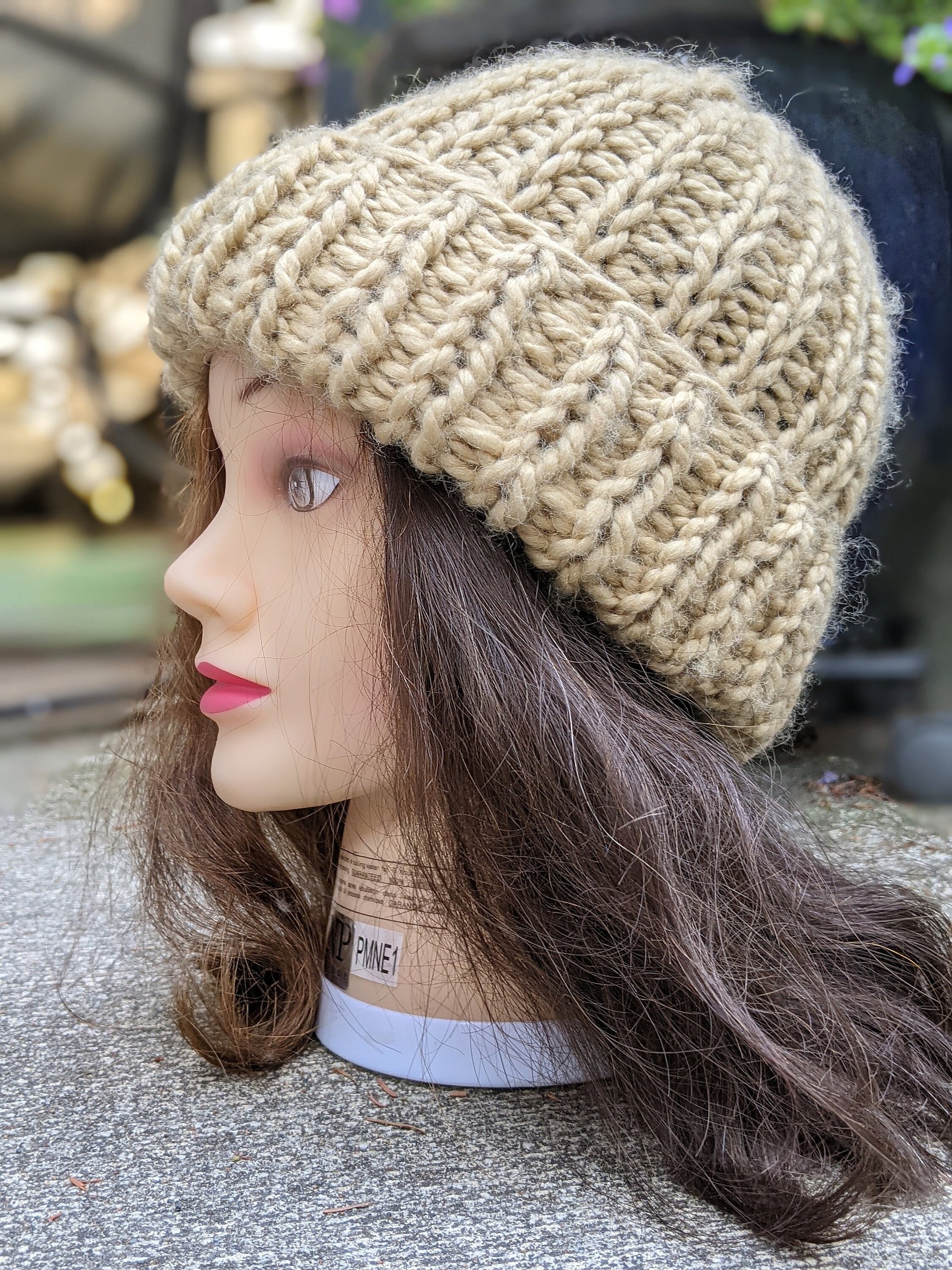 Double Brim Bulky Hat Knitting Pattern product image (3)