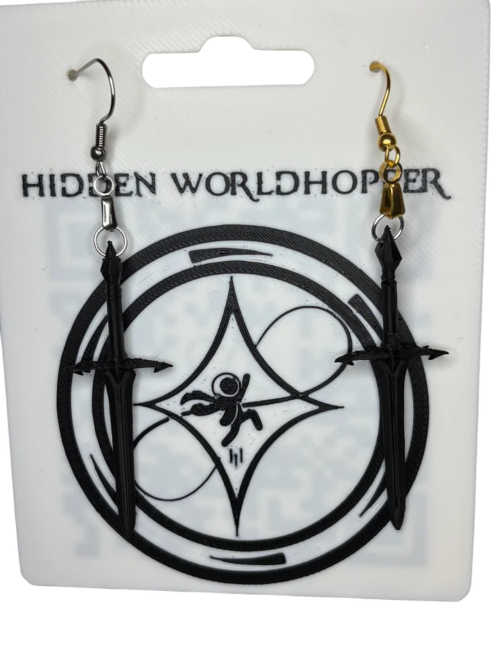 Black Sword Earrings product image (1)