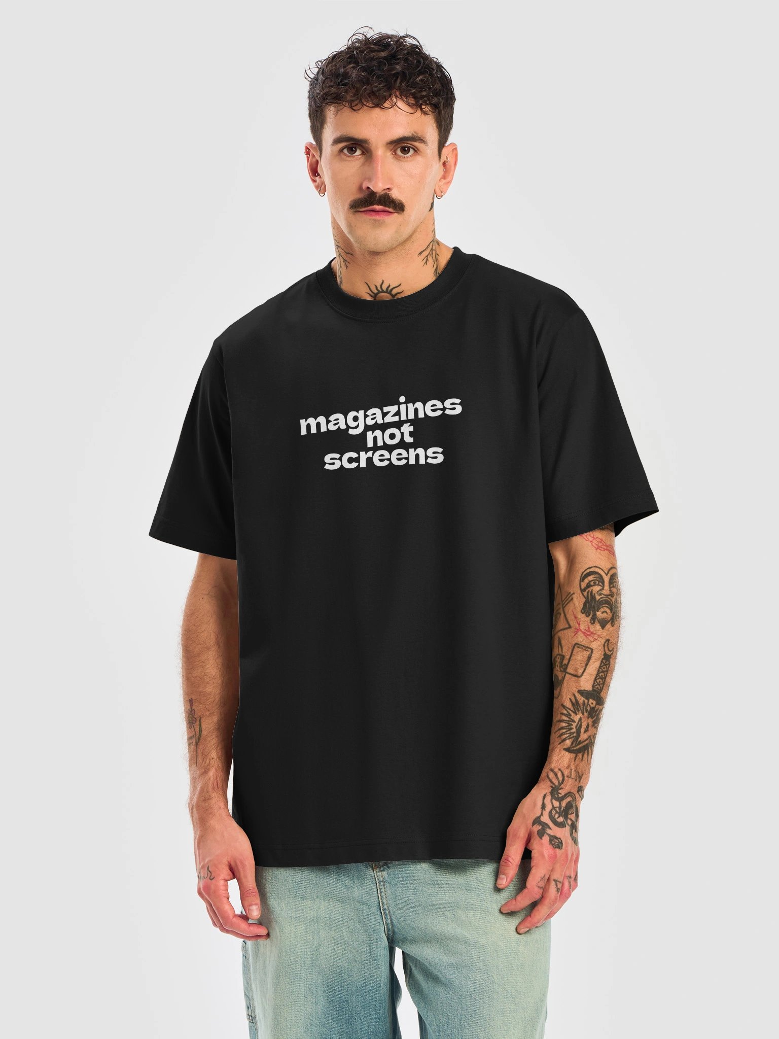 Magazines Not Screens relaxed tee product image (5)