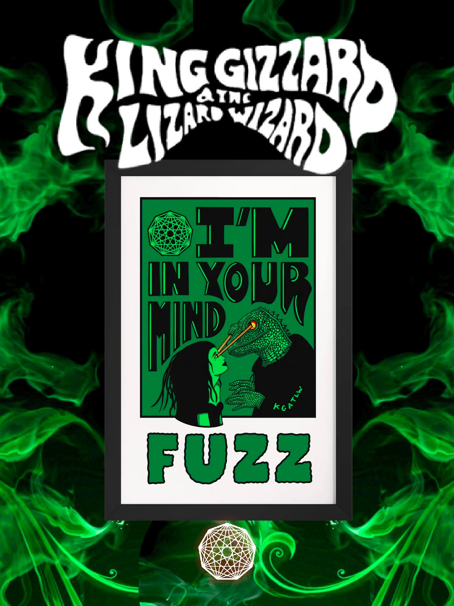 I'M IN YOUR MIND FUZZ FRAMED POSTER product image (1)
