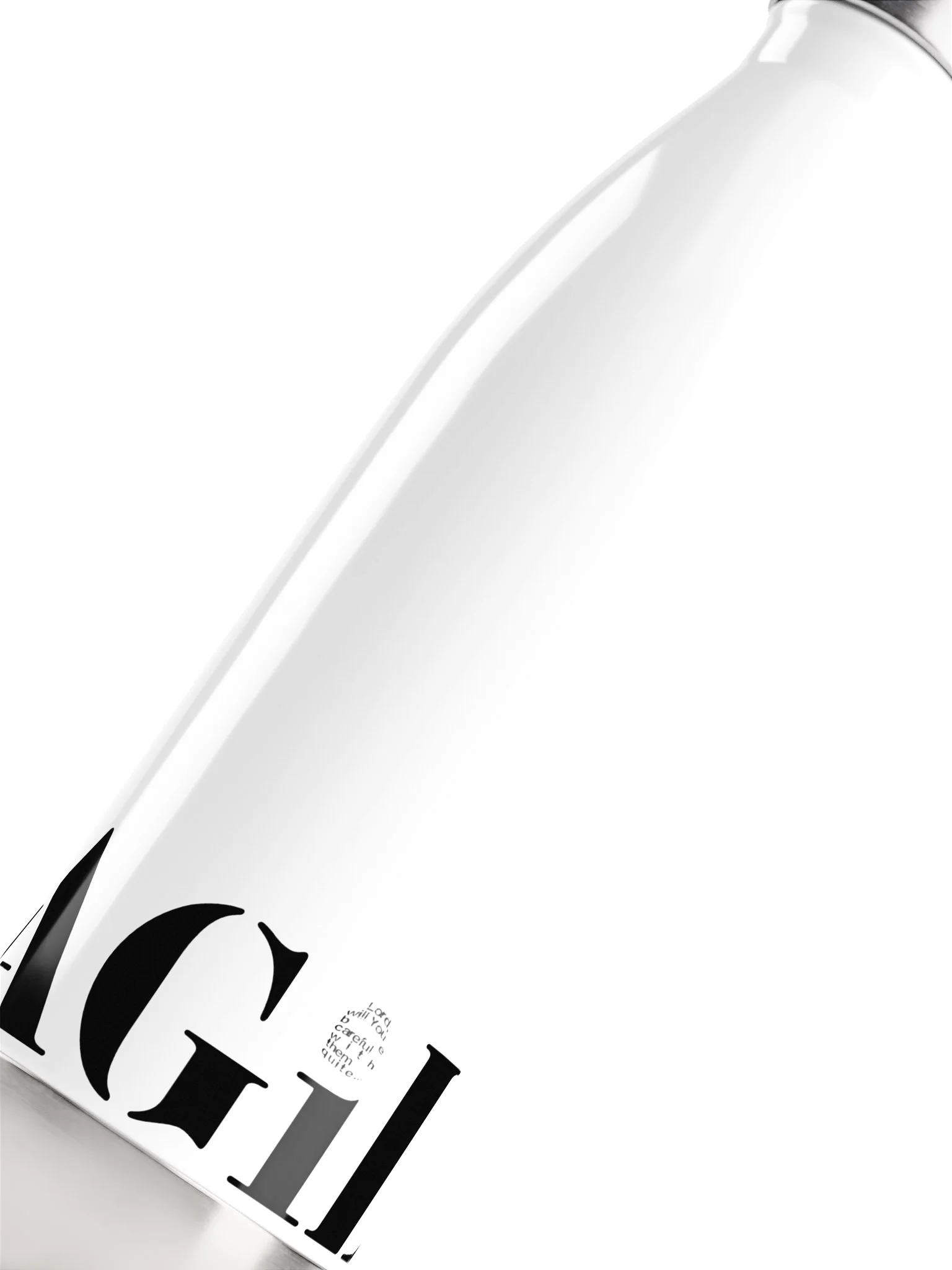 FRAGiLE White Stainless Steel Water Bottle product image (5)