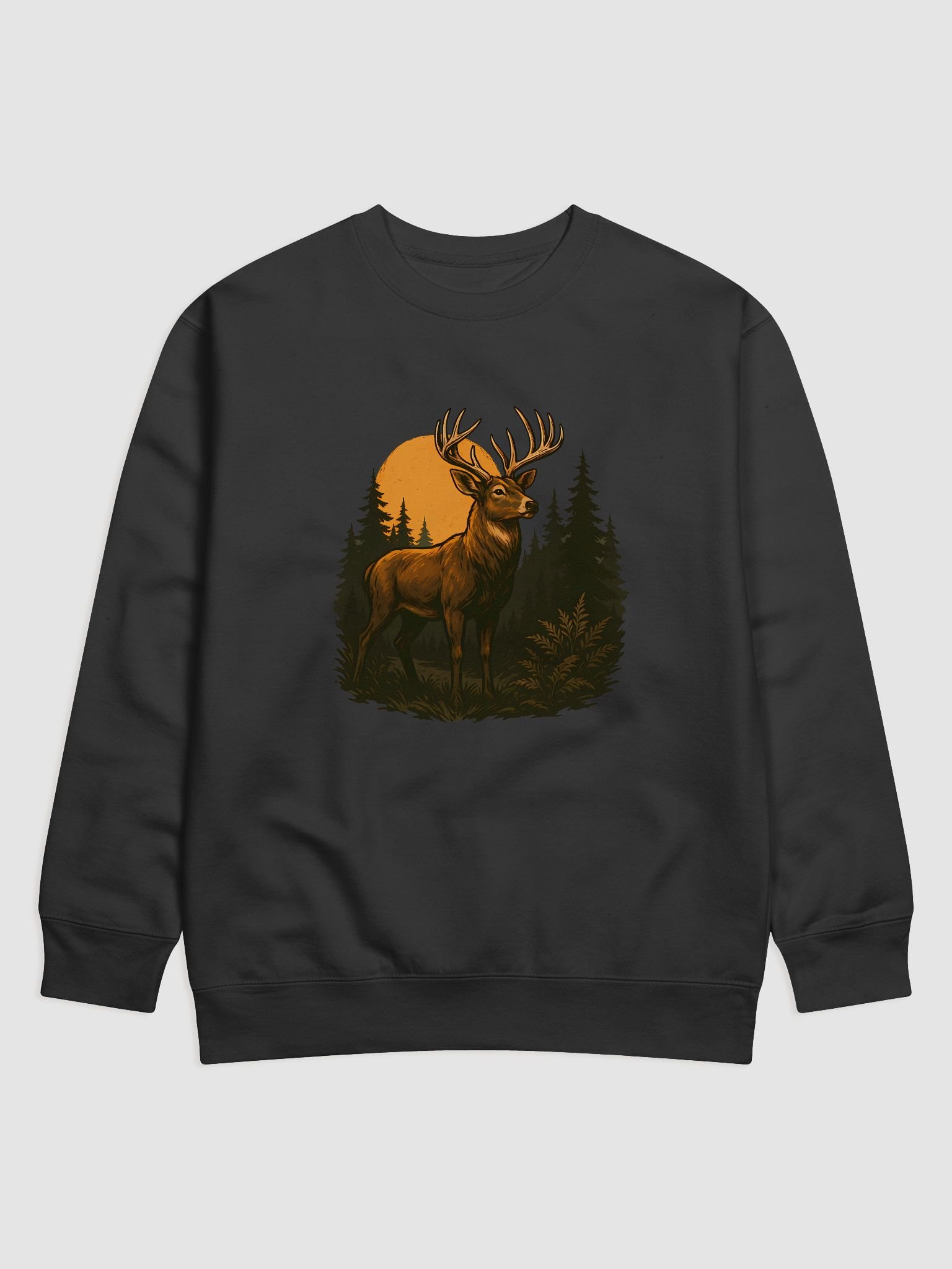 Rugged Deer Hunting Sweatshirt – Bold Antler Art for Outdoorsmen product image (1)
