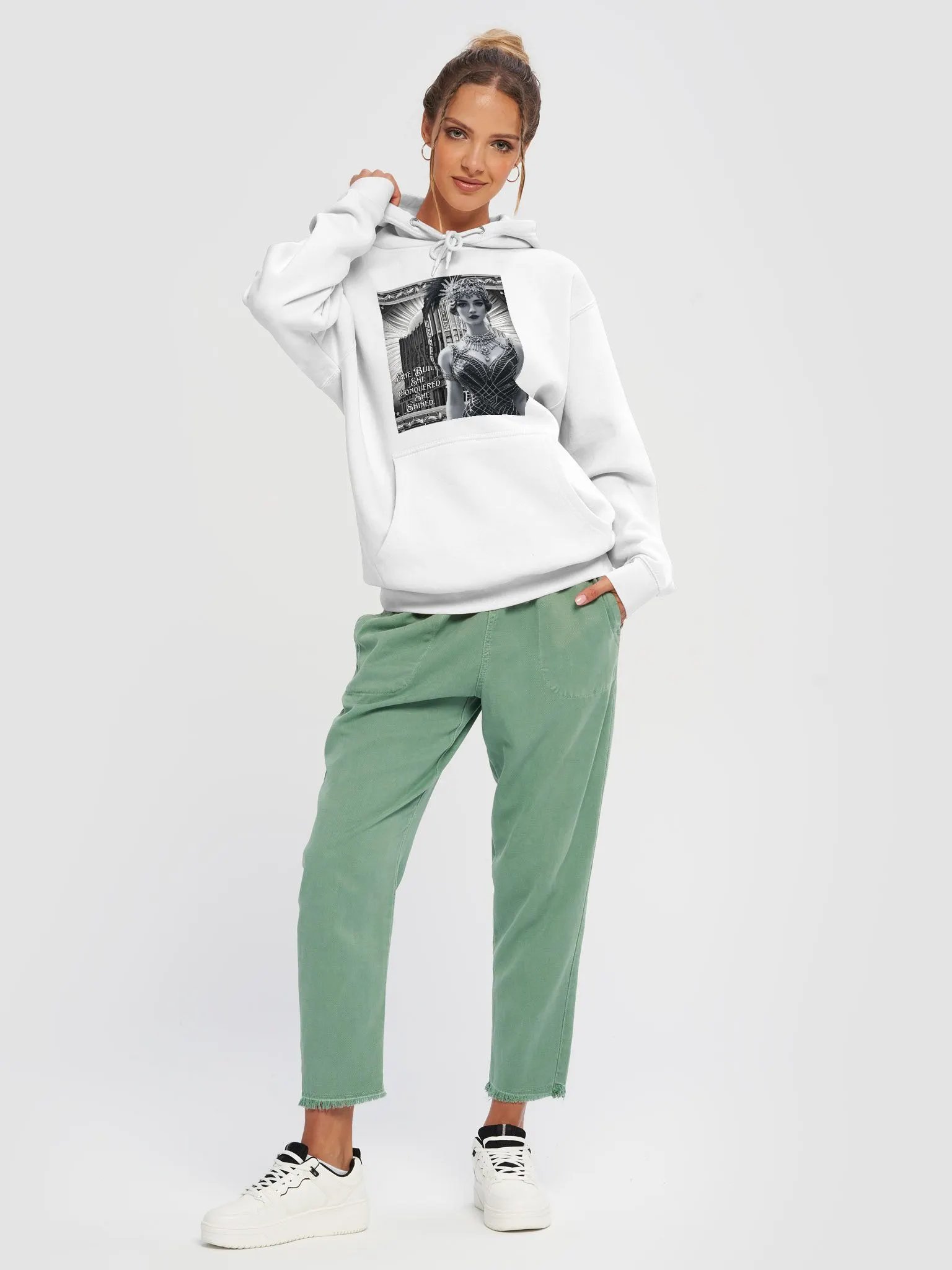 She Built, She Conquered, She Shined – 1920s Glamour Hoodie product image (47)