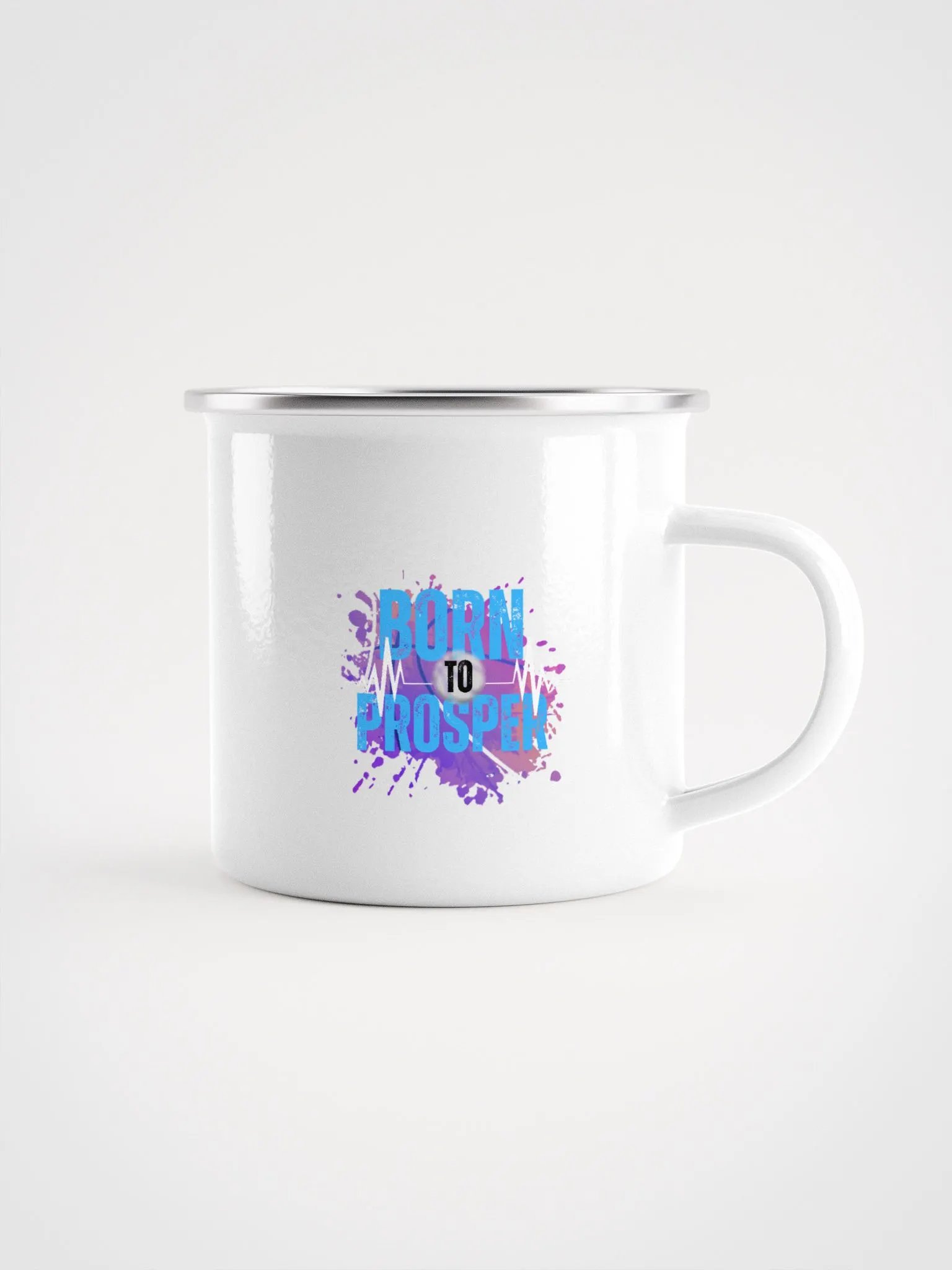 Create Greatness + Born to Prosper Enamel Mug product image (1)