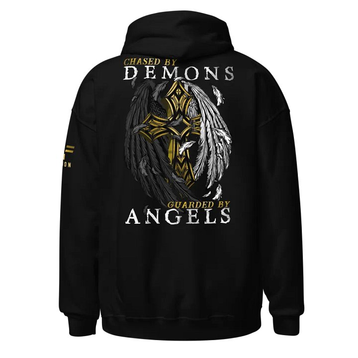 Chased by Demons Guarded by Angels Hoodie product image (1)