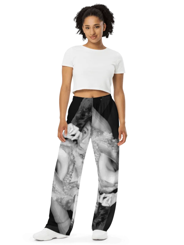 Asian Octopus | All-Over Print Unisex Wide-Leg Pants product image (2)