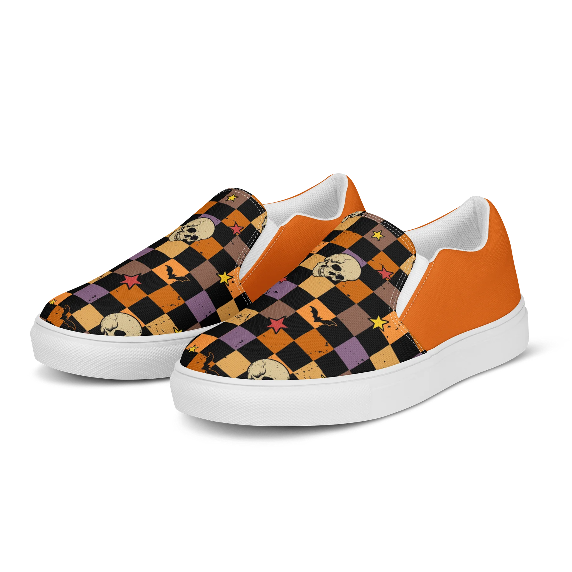 Checkered Skulls Mens Canvas Shoes product image (3)