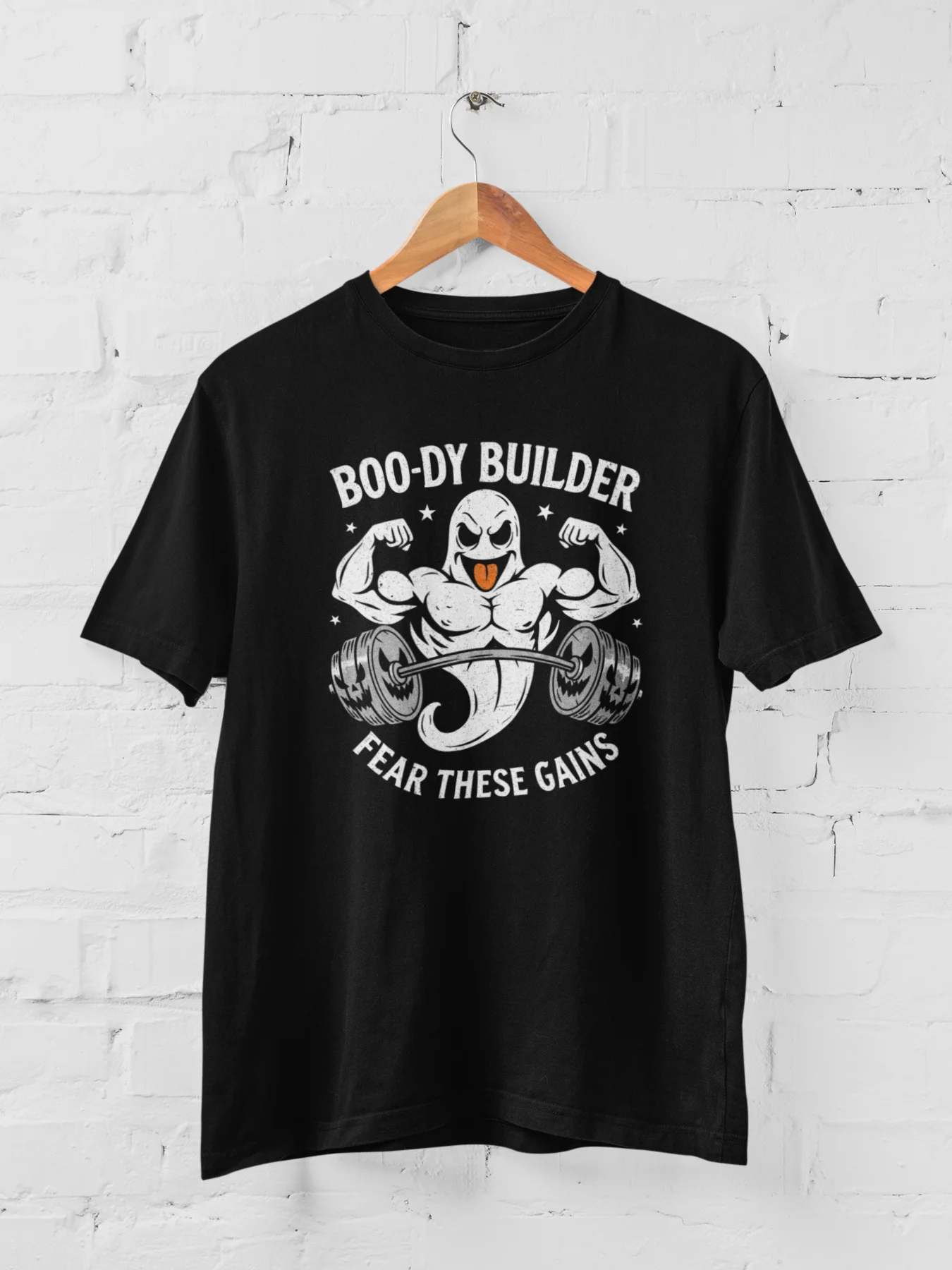 Halloween Ghost Workout T-Shirt product image (1)