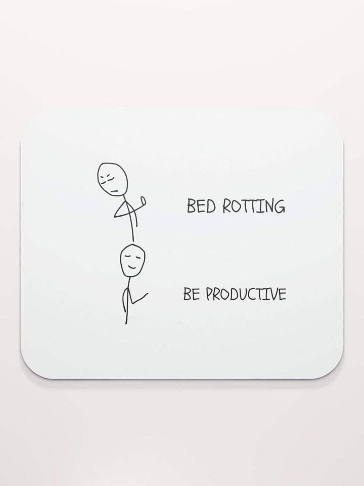 Bed Rotten vs Be Productive Mouse Pad product image (2)