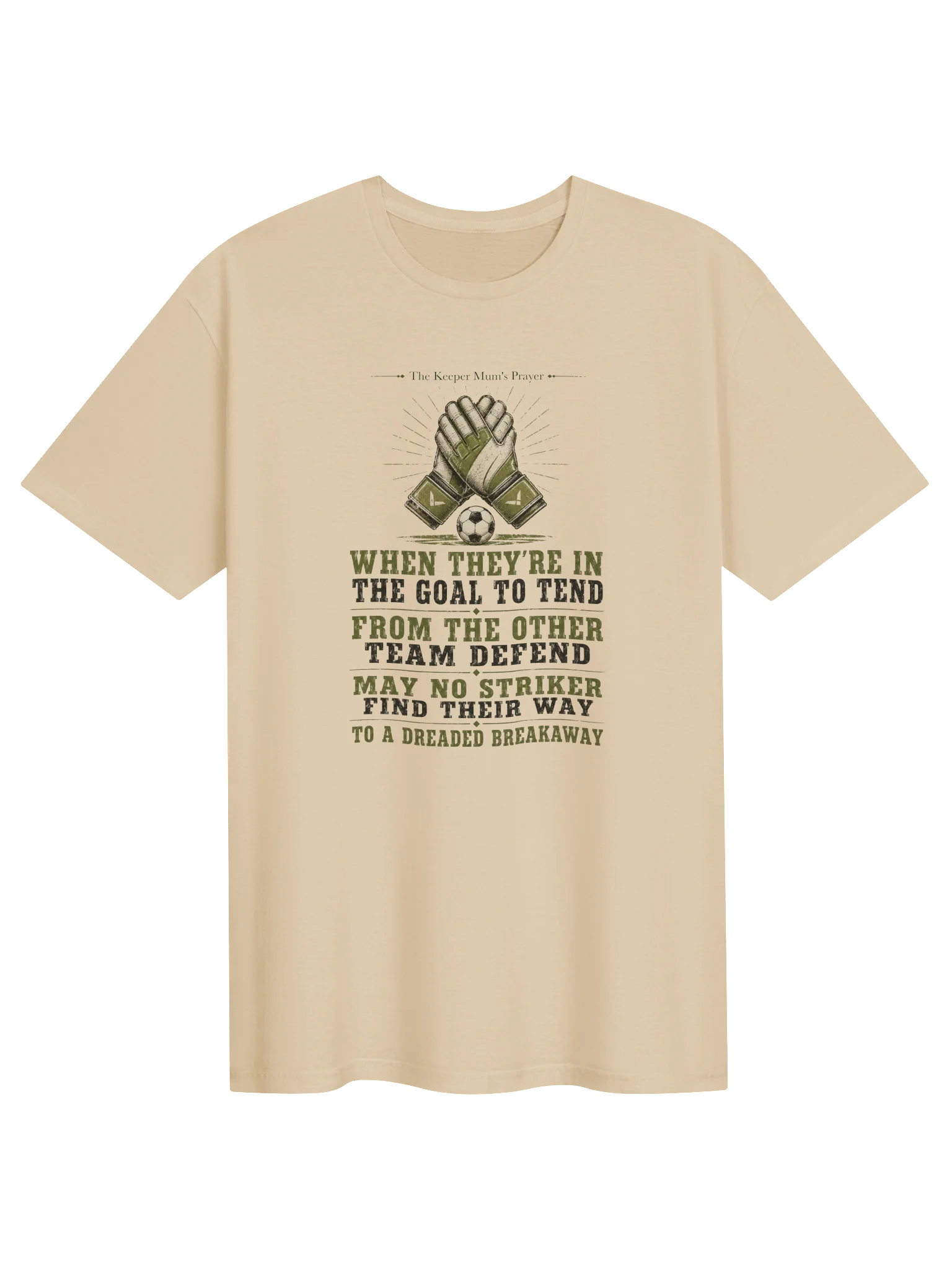 The Football Goalkeeper Mum’s Prayer #2 Tee product image (1)