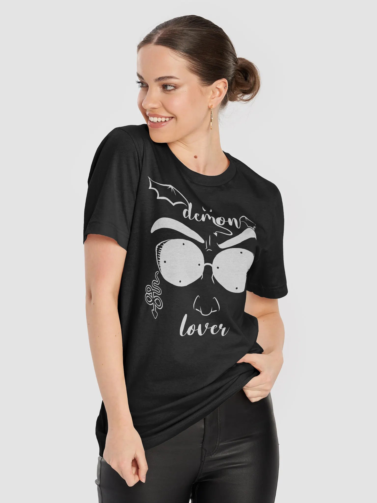 Crowley Demon Lover (White) -Bella Canvas Shirt product image (82)