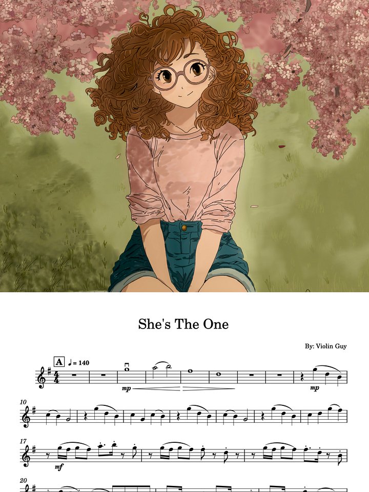 She's the One - Sheet Music product image (1)