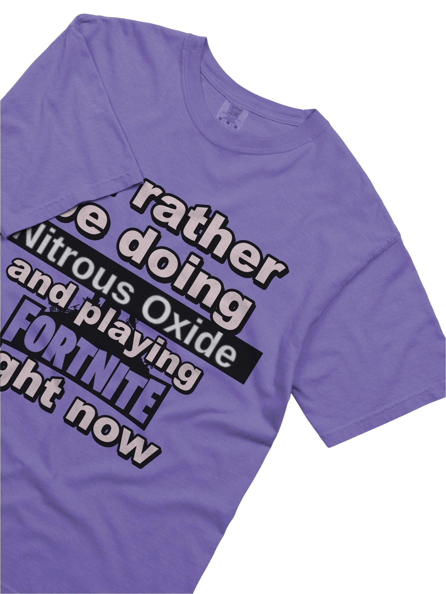 I'd rather be doing Nitrous Oxide and Playing Fortnite T-Shirt product image (3)