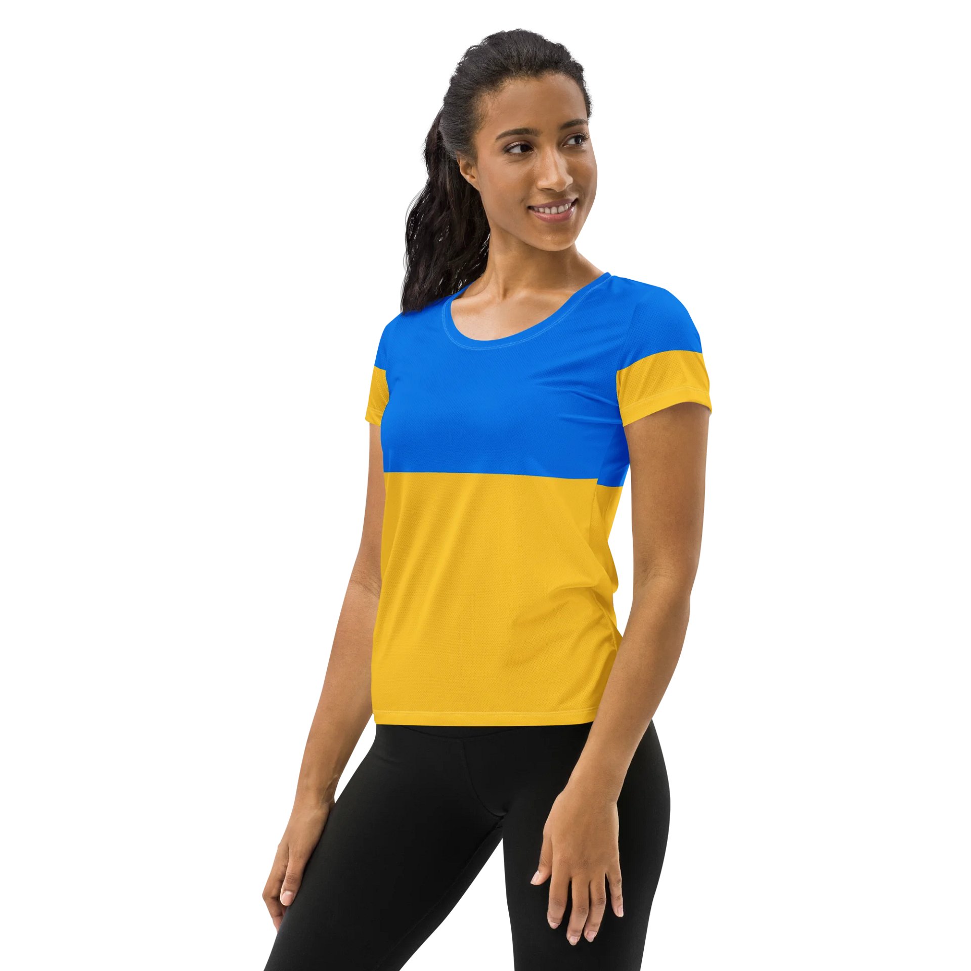 Sunshine Yellow Customizable Women's Athletic Tee product image (3)
