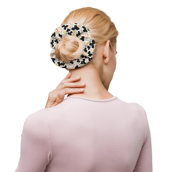 Floral Cow Print Scrunchie product image (2)
