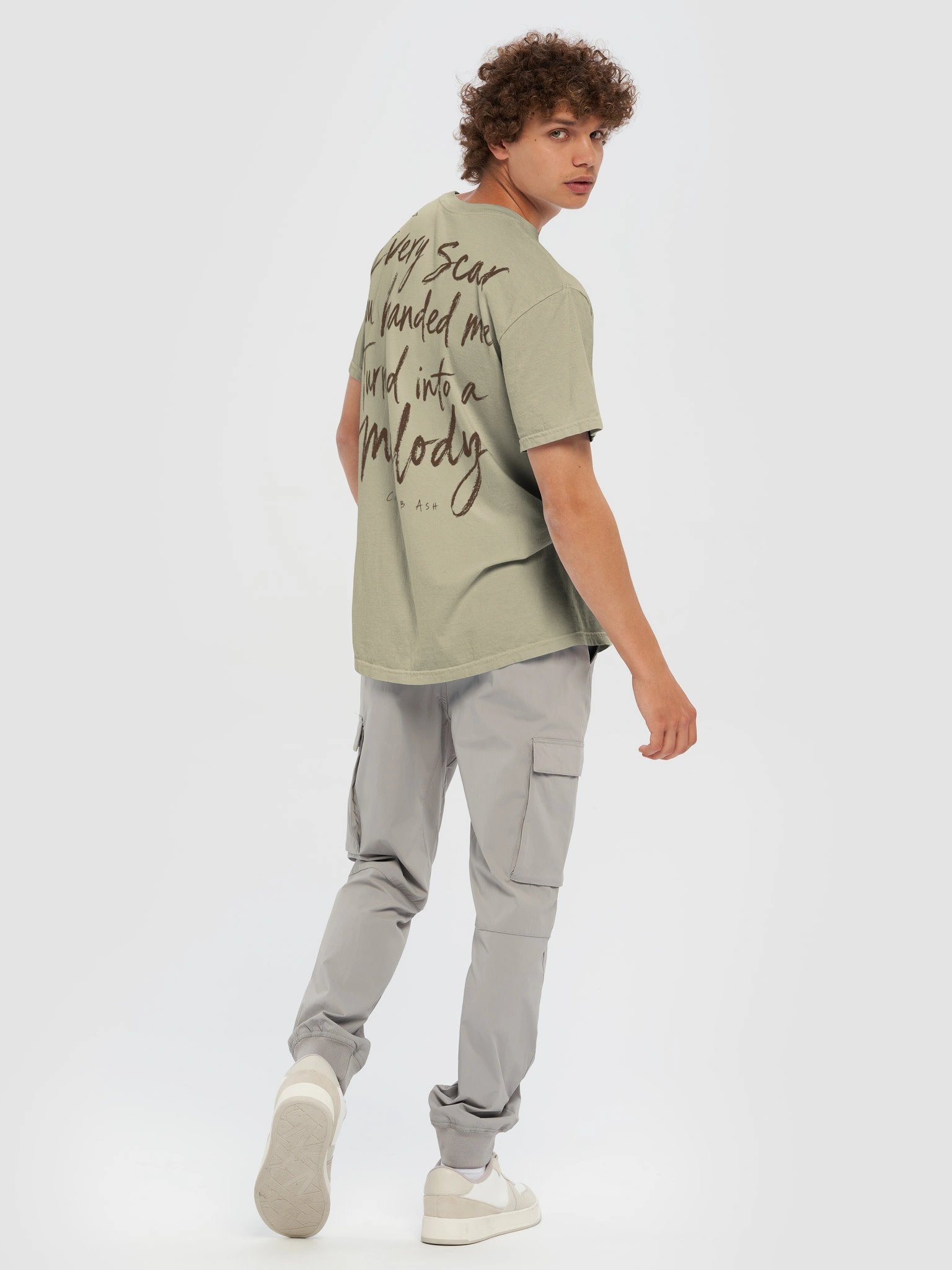 Caleb Ash — Every Scar Lyric Tee / Brown product image (8)