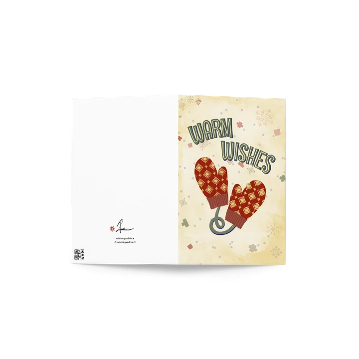 Warm Wishes | Fair Isle Mittens Holiday Card product image (2)