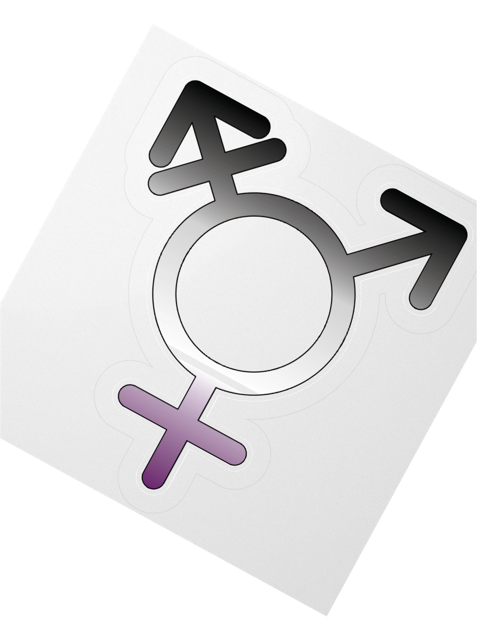 Asexual Transgender Symbol Sticker product image (5)