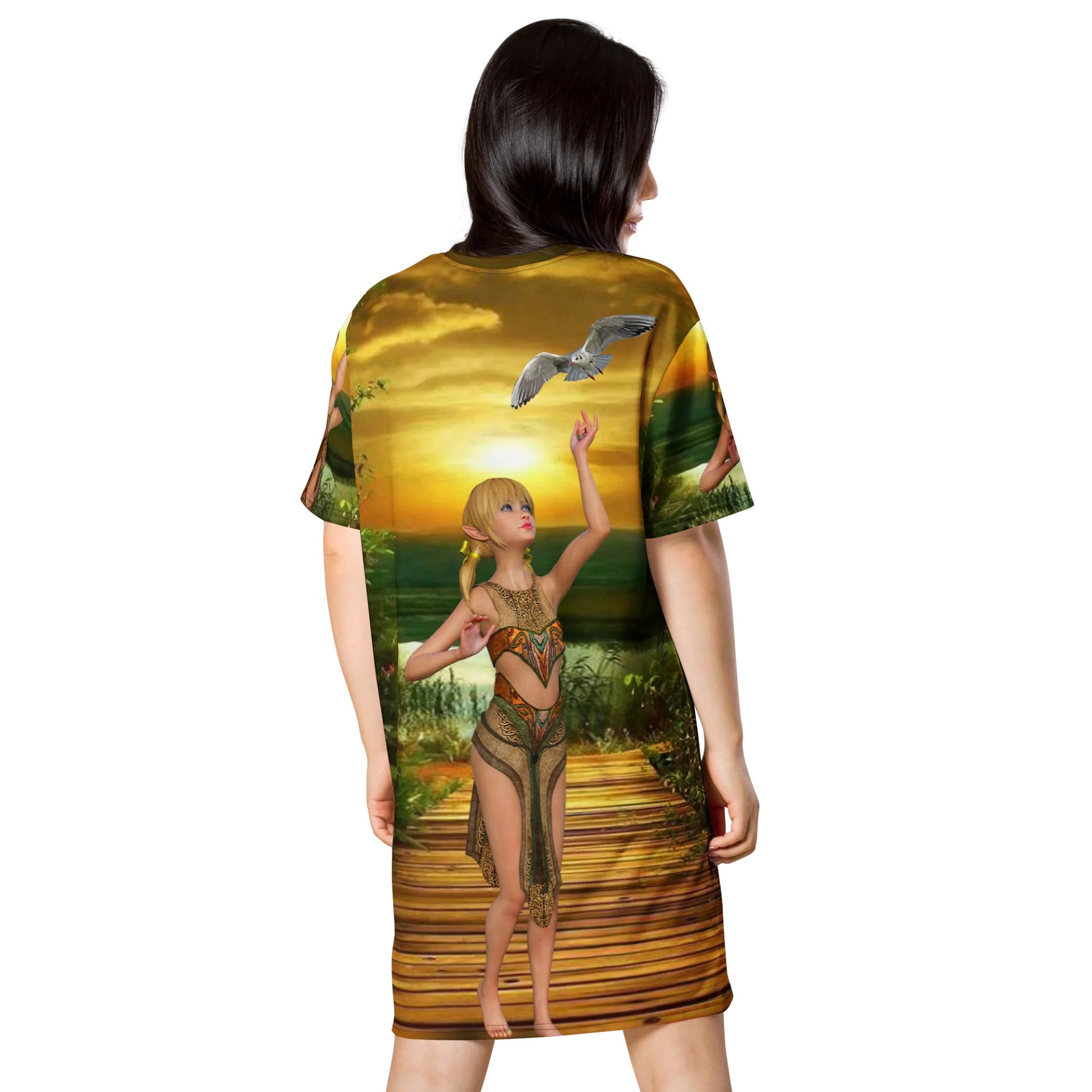 'Elven Stories - The Night of Your Return' Tee Dress product image (2)