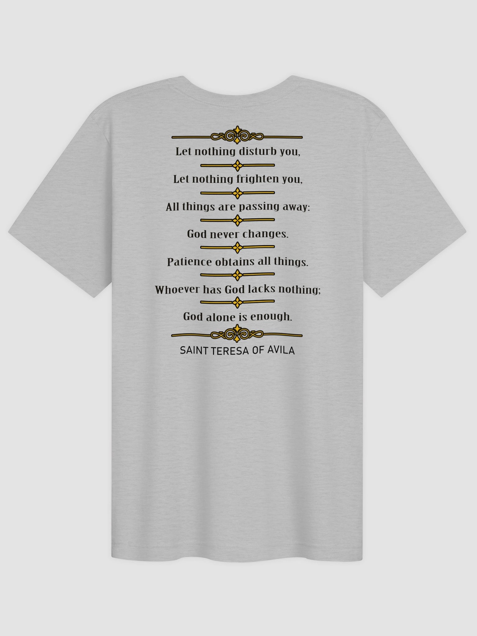 Power of Prayer - Saint Teresa of Avila T-Shirt (Front & Back) product image (4)