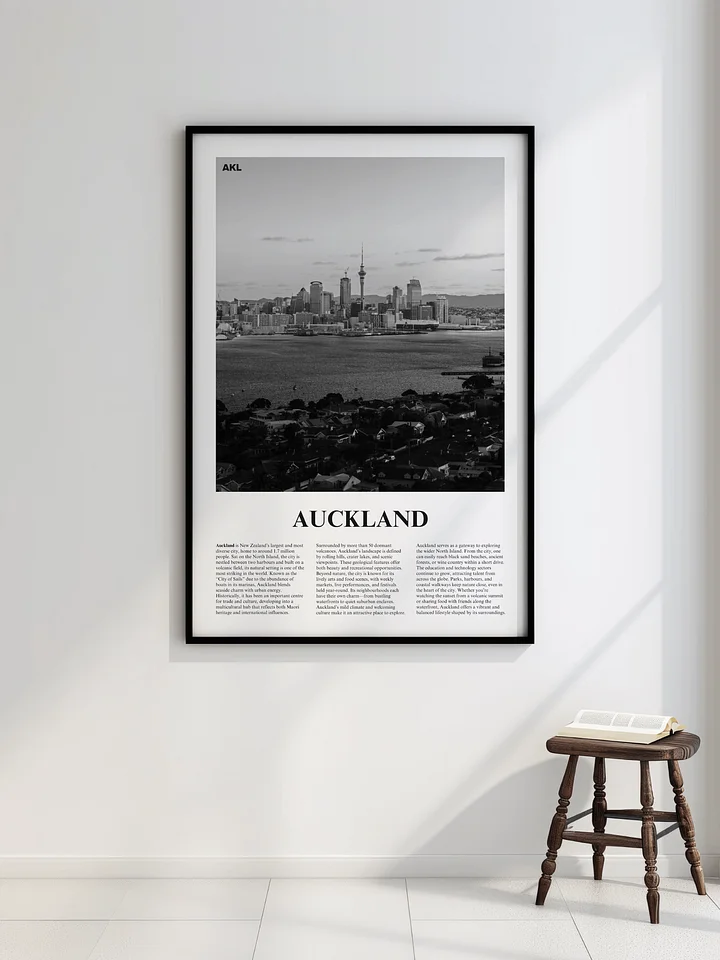 Auckland 01 Newspaper Poster | Framed product image (2)